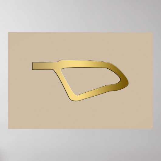 Poster Plume du symbole égyptien de Maat (Devant)