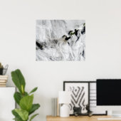 Poster Plume du volcan Okmok, îles Aléoutiennes 2 (Bureau à domicile)