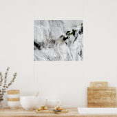 Poster Plume du volcan Okmok, îles Aléoutiennes 2 (Cuisine)