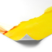 Poster Plume primaire - aquarelles (Coin)