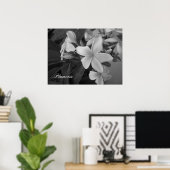 Poster plumeria - Customisée (Bureau à domicile)