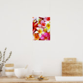 Poster Plumeria Frangipani Hawaii Fleur Customisée (Cuisine)