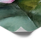 Poster Plumeria hawaïenne et gingembre rose (Coin)