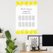 Poster Plumeria Jaune Frangipani Mariage (Bureau à domicile)
