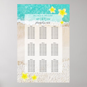 Poster Plumeria Jaune Frangipani Mariage