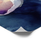 Poster Plumeria rose hawaïenne (Coin)