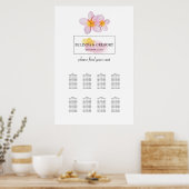 Poster Plumeria tropicale Frangipani Mariage (Cuisine)