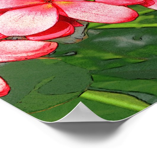 Poster Plumerias (Coin)
