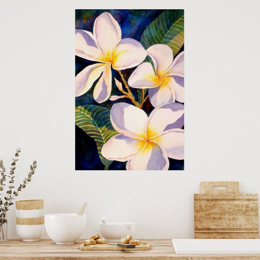 Poster Plumerias Aglow (Cuisine)