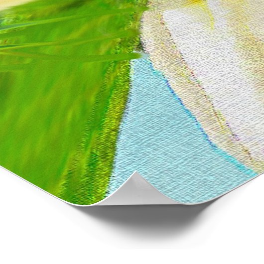 Poster plumérie jaune (Coin)