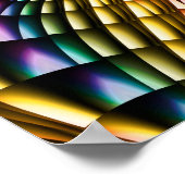 Poster Plumes arc-en-ciel (Coin)