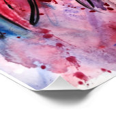 Poster Plumes au rose (Coin)