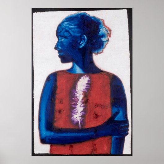 Poster Plumes blanches (Devant)