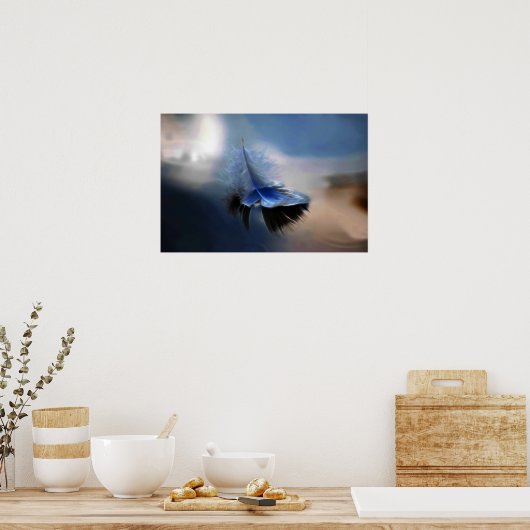 Poster Plumes blanches (Cuisine)