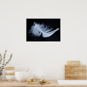Poster Plumes blanches - angélique par nature (Cuisine)