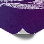 Poster Plumes blanches tombantes (Coin)