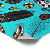 Poster Plumes colorées (Coin)