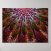 Poster Plumes de paon (Devant)