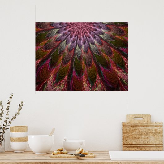 Poster Plumes de paon (Cuisine)