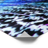 Poster Plumes de paon Abstraites Iridescentes (Coin)