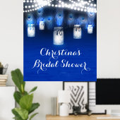 Poster Plumes de paon, Bannière d'affiche de lumières de  (Bureau à domicile)