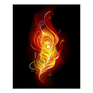 Poster Plumes de paquetage de feu