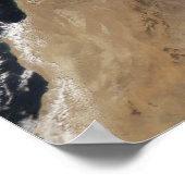 Poster Plumes de poussière au large des côtes marocaines (Coin)