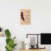 Poster Plumes de Whimsical : Une collection d'art éthéré (Bureau à domicile)