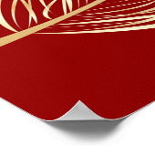 Poster Plumes dorées (Coin)