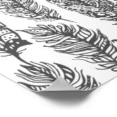 Poster Plumes douces Doodle 2 (Coin)