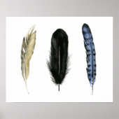Poster Plumes douces I (Devant)