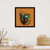 Poster Plumes et pots (Cuisine)