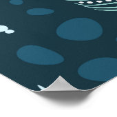 Poster Plumes ethniques motif transparent (Coin)