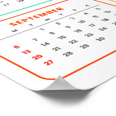 Poster Plumes & Fleurs : Calendrier Chouette 2026 (Coin)