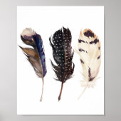 Poster Plumes Mur Art, Plumes Imprimables, (Devant)
