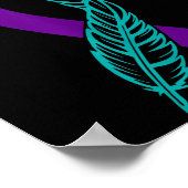 Poster Plumes Prévention Suicide Sensibilisation Vous Pur (Coin)