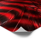 Poster Plumes rouges (Coin)