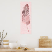 Poster Plumes simples - Couleurs mauves (Cuisine)