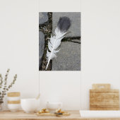 Poster plumes sur chaussée (Cuisine)