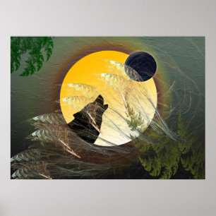 Poster Plumes tombantes