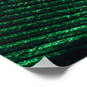 Poster Plumes Vertes, Belle Texture Motif. (Coin)