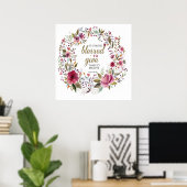 Poster Plus à donner qu'à recevoir (Bureau à domicile)