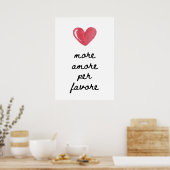 Poster Plus d'amore par faveur (Cuisine)