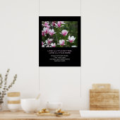 Poster Plus d'amour Foi Citation personnalisée Fleurs de (Cuisine)