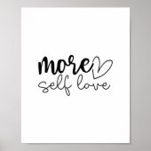 Poster Plus d'amour-propre - Motivation minimaliste bohèm (Devant)