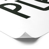 Poster Plus d'arbres S'il vous plaît (Coin)