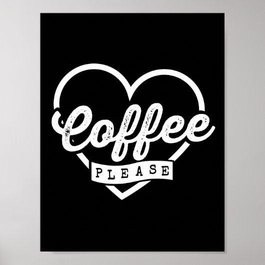 POSTER PLUS DE CAFÉ S'IL VOUS PLAÎT (Devant)