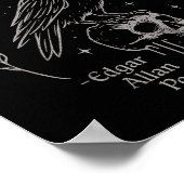 Poster Plus de crâne corbeau Art, gothique Edgar Allan Po (Coin)