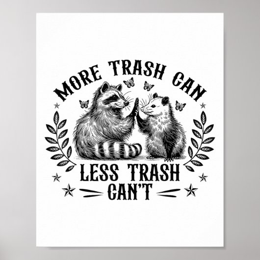 Poster Plus De Déchets Peuvent Moins De Déchets Cant Funn (Devant)