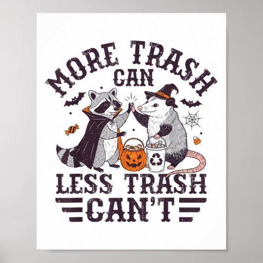 Poster Plus De Déchets Peuvent Réduire Les Déchets Cant R (Devant)